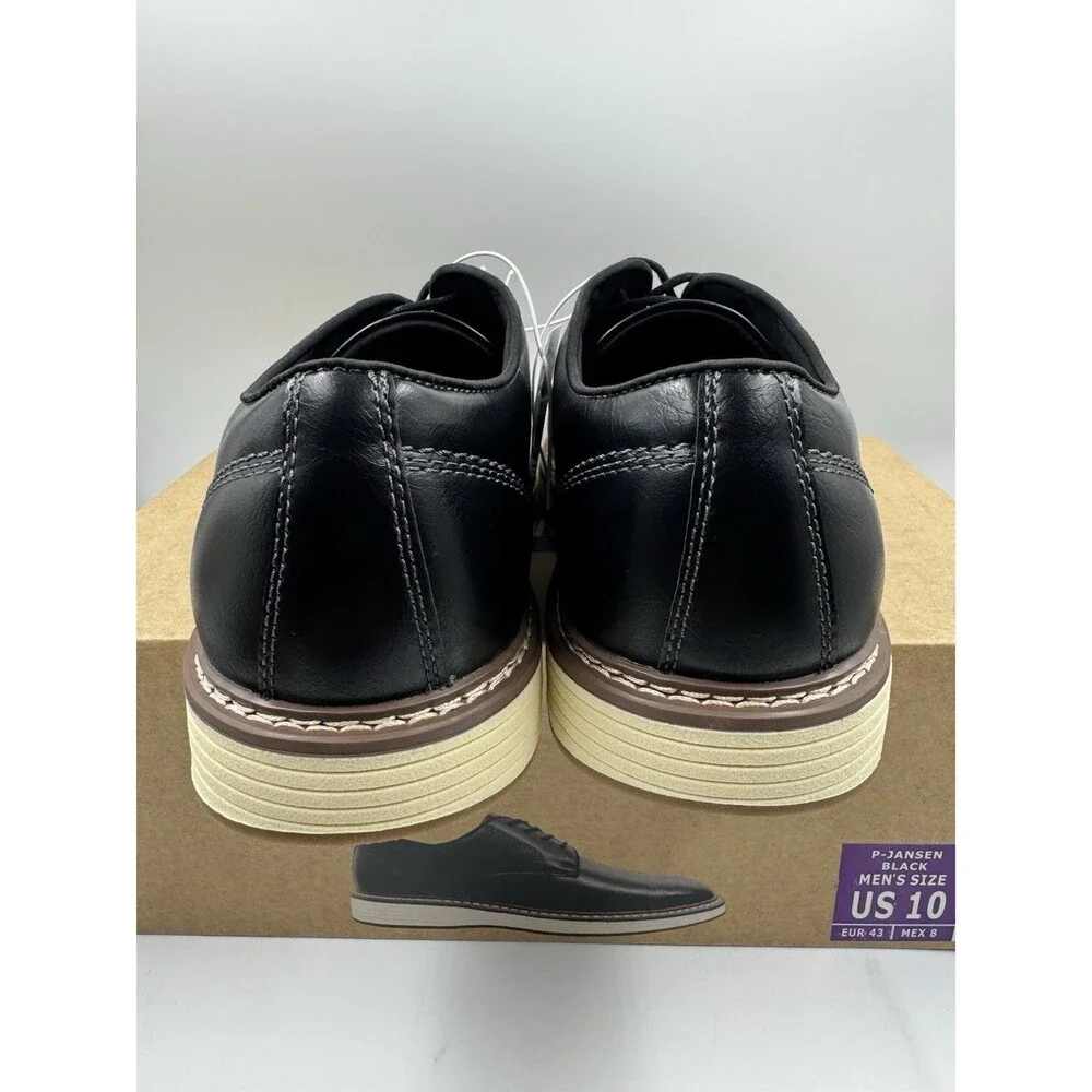 NEW Steve Madden P-Jansen Oxford Black Casual Lace Up Shoes, Men's Size 10